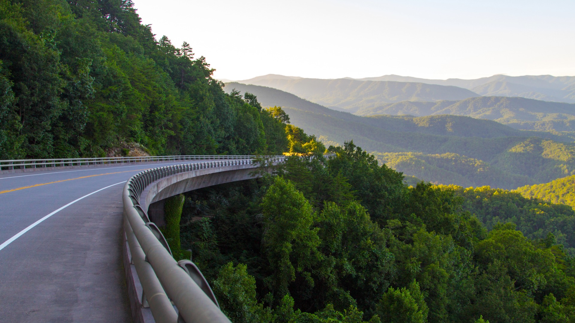 scenic road winding